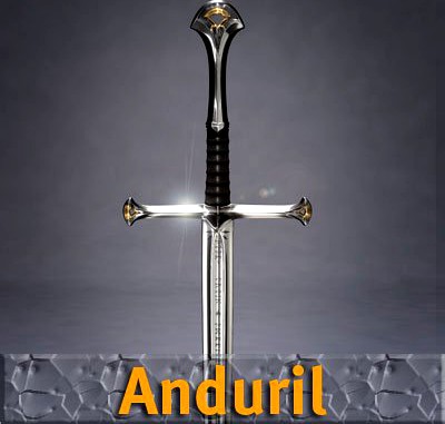 Anduril Sword 3D Model