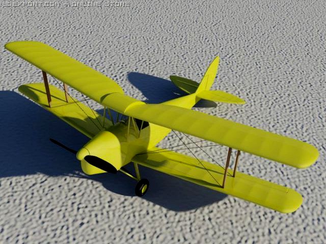 DH 82 Tiger Moth 3D Model