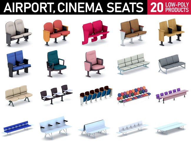 Cinema and Airport Chairs