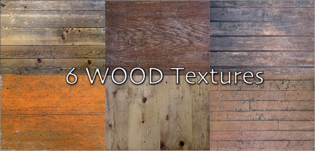 6 WOOD Textures 3D Model