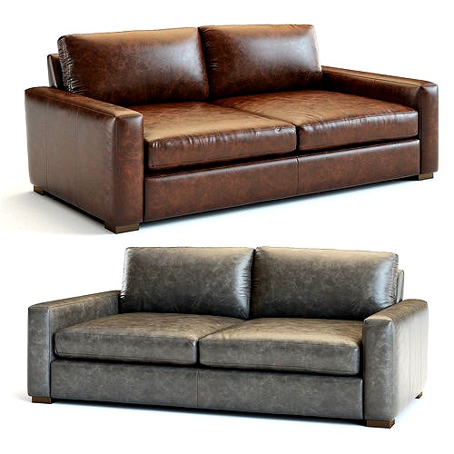 Restoration Hardware - Maxwell Leather Sofa