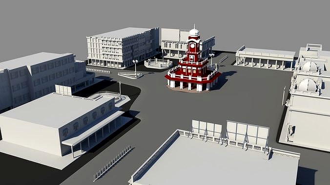 Full street 3D model