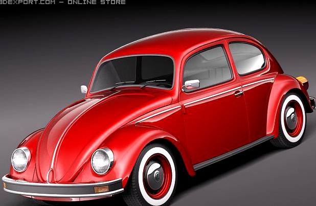 Volkswagen Beetle 1980 3D Model