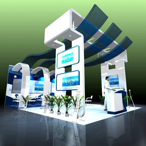 Trade show booth Design 020 3D Model