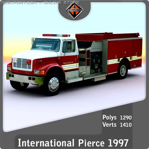 1997 International Pierce 3D Model