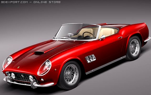 Ferrari 250 GT California Spyder 1958 to 1962 3D Model