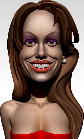 Actress caricature | 3D