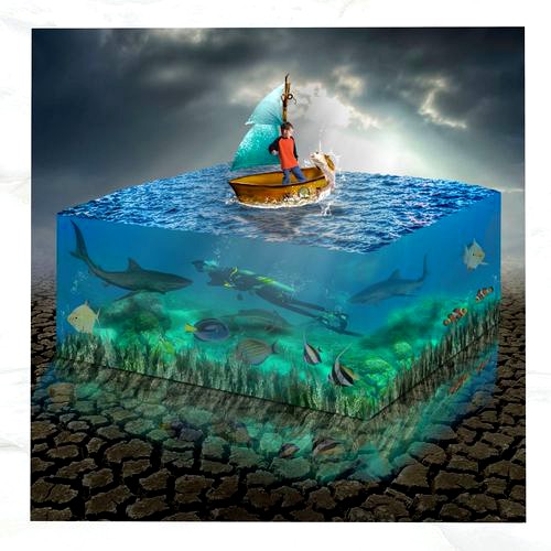 Canvas Art Surreal Aquarium