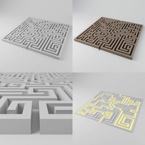 Maze 1 - 1851 blocks - labyrinth