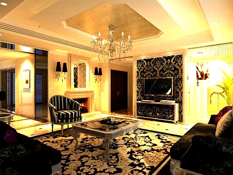 Photorealistic Living Room 0011 3D Model