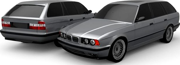 e34 Touring Lowpoly