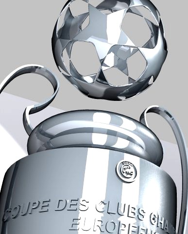 Championship League Cup 3D Model