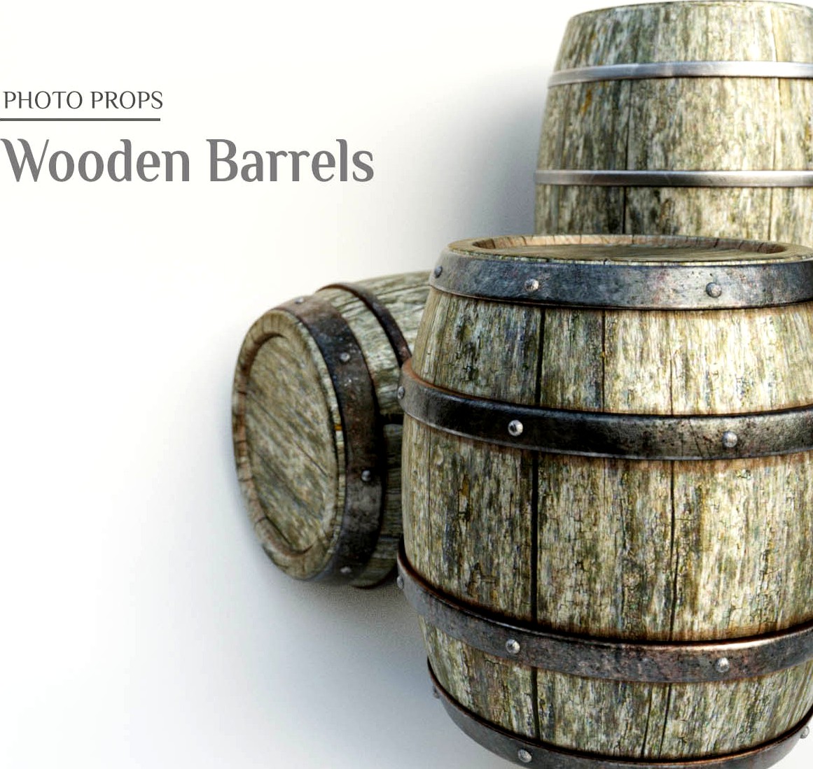 Photo Props: Wooden Barrels