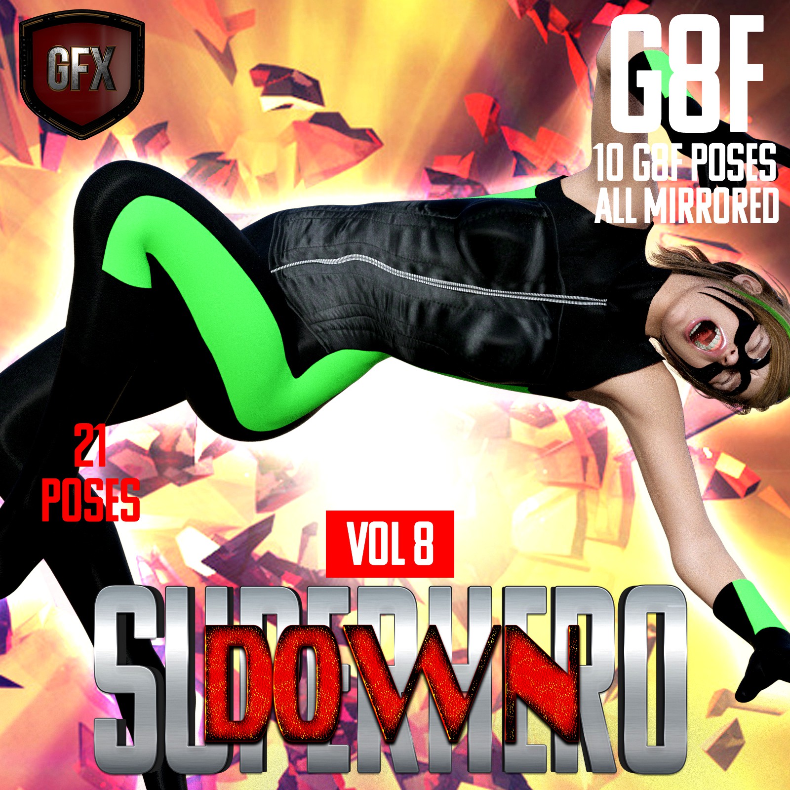SuperHero Down for G8F Volume 8