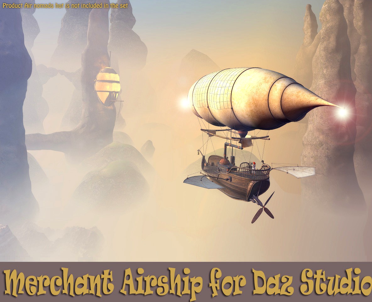 Merchant Airship for Daz Studio