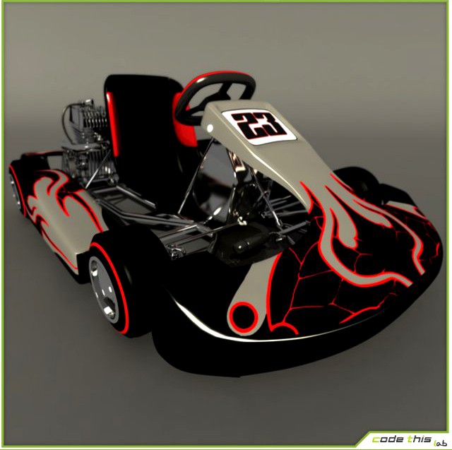 Go Kart 3D 3D Model