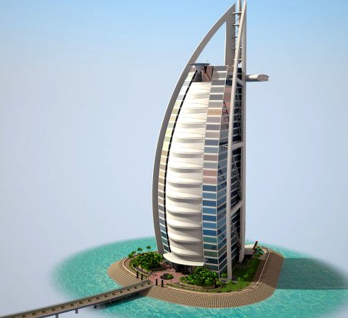 Burj Al Arab Hotel 3D Model