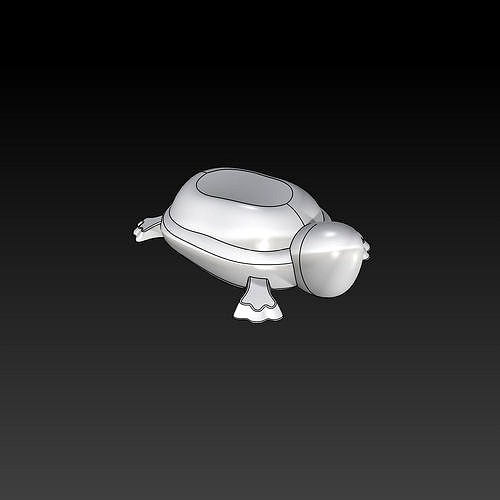 Turtle Simple Minimal Design 3D Print Ready model | 3D