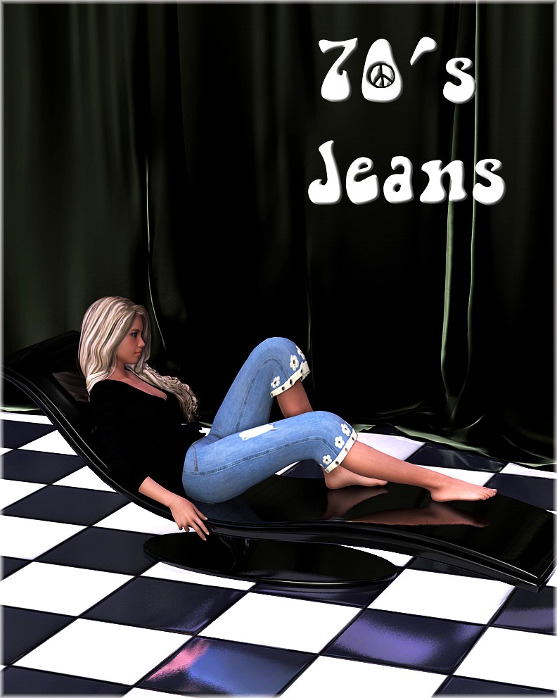 70s Bell Bottom Jeans for Genesis