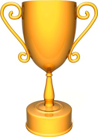 Champion golden trophy 3D Model
