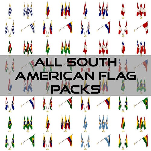 All South American Flag Packs