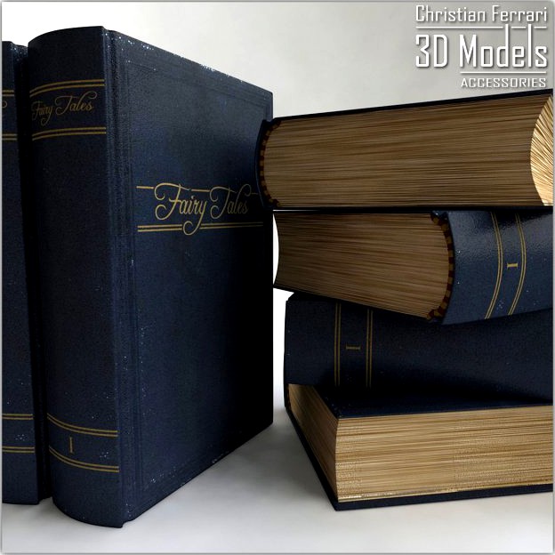 Book customizable 3D Model