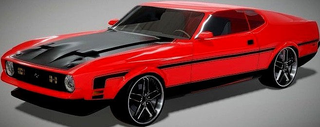 Ford Mustang Mach 1 3D Model
