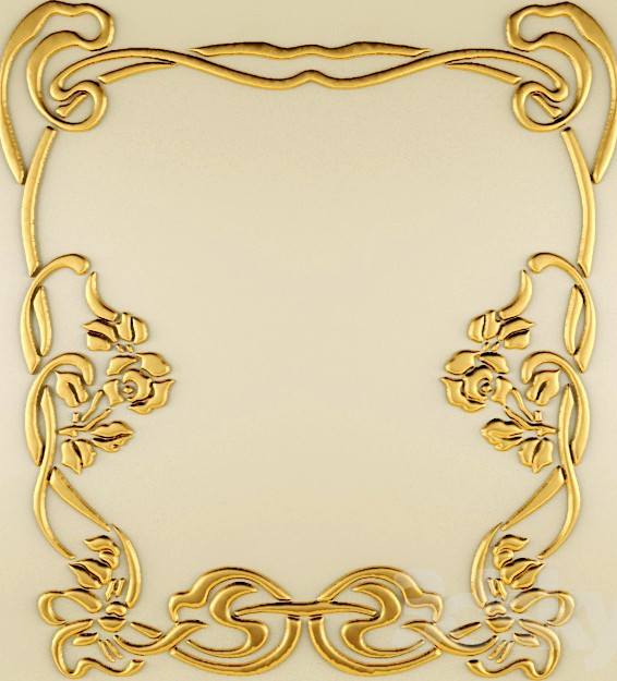 Moldings, Art Nouveau pattern