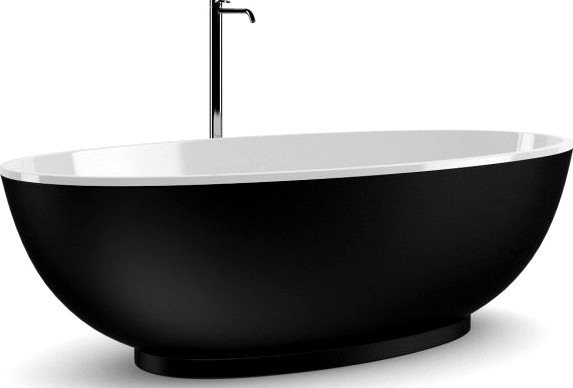 Black Bathtube 3D Model