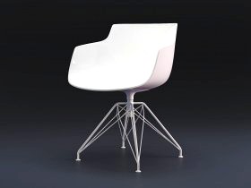 Flow Armchair 4-legged LEM