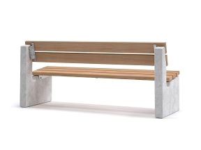 Maro Outdoor Bench with Backrest