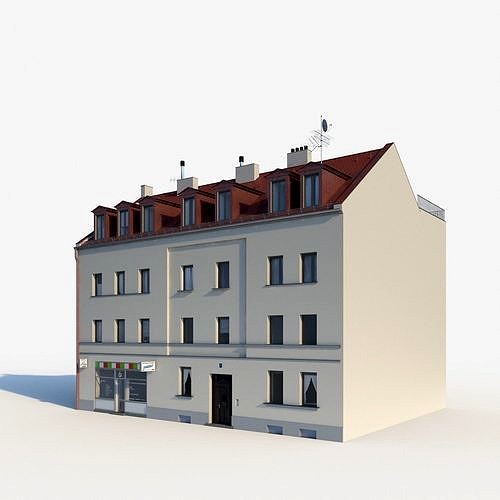 Residential City Building - Row - 04 - Takeaway Shop