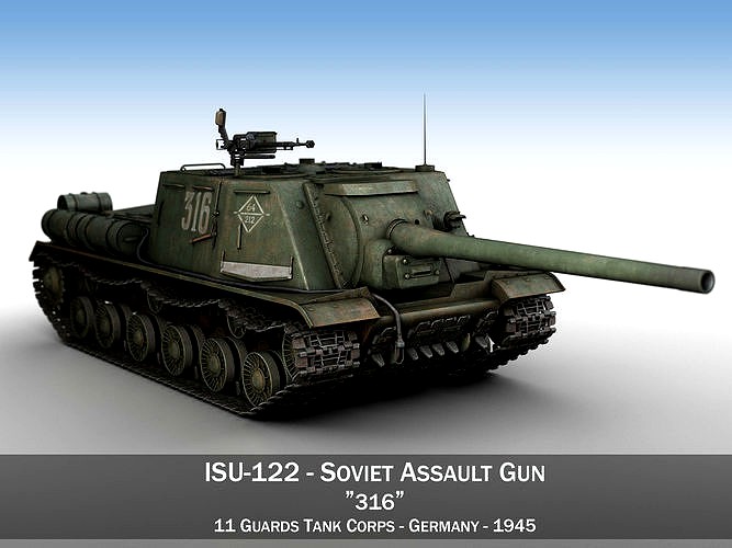 ISU-122 - 316 - Soviet heavy self-propelled gun