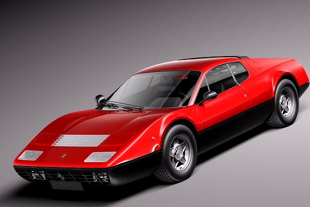 Ferrari 365 GT4 BB 1973  to 1984 3D Model