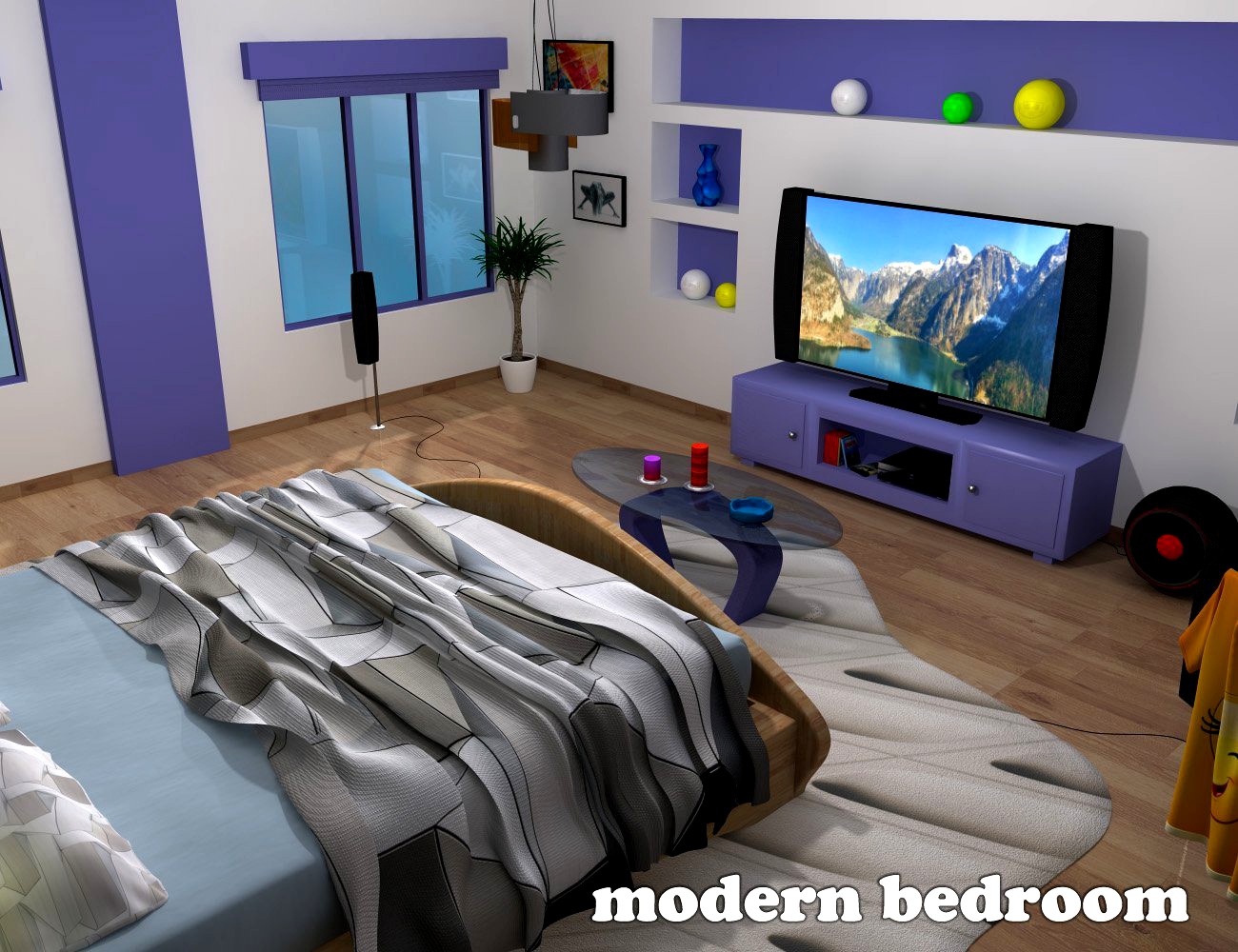 Modern Bedroom - Extended License