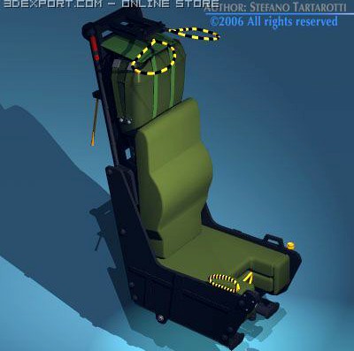 Ejection seat 3D Model