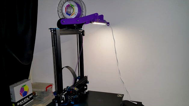 Sidewinder X1 Spool Holder And LED Stick Support