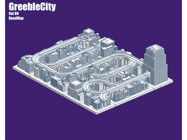 GreebleCity Set 06: Road Map