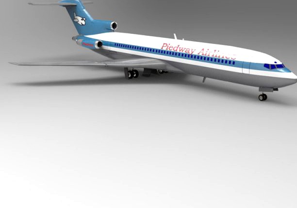 Airliner 727 3D Model