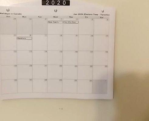 Calendar Holder