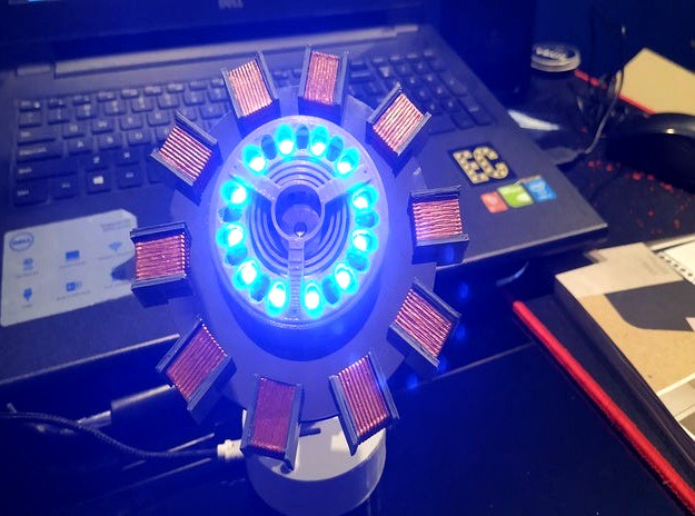 Arc Reactor (with NeoPixel ring and Wemos D1 Mini)