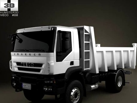 Iveco Trakker Dump Truck 2axis 2012 3D Model