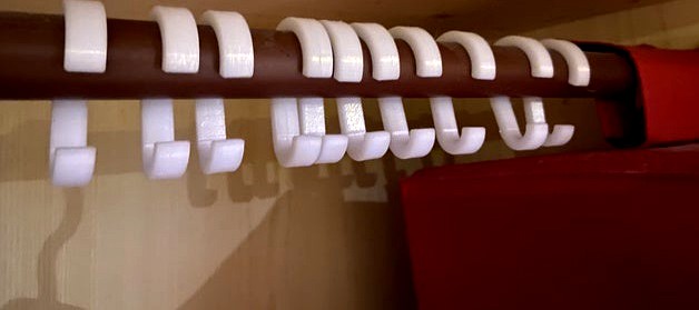 Clothes hanger for 25.5mm clothes rail (e.g. IKEA)