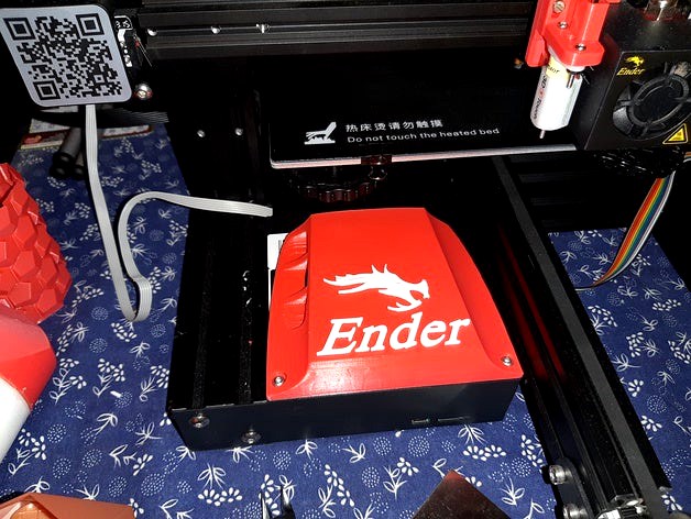 Ender3 side intake cover with logo