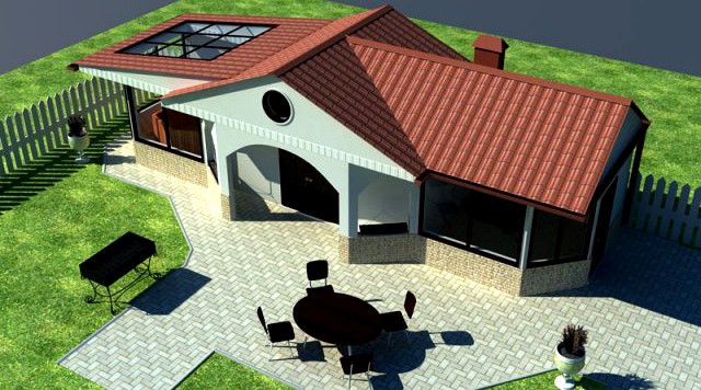 Backyard House 2 3D Model