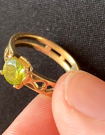 Ring with a Gem Stone Setting