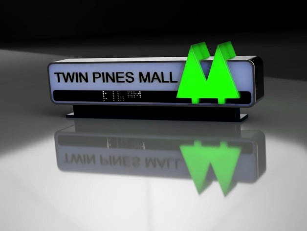 Carlz Twin Pines Mall Reversible Sign