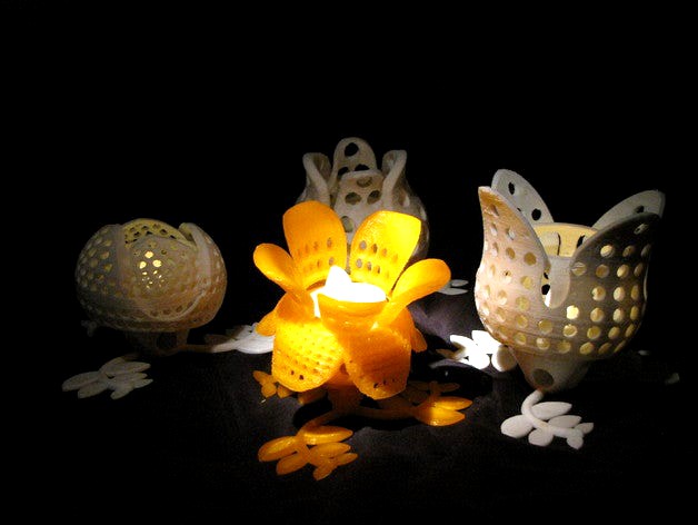 The rotating flowers - a small lights collection by gianfranco