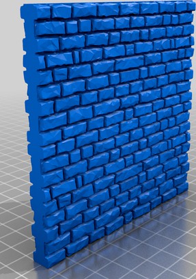 Medieval Stone Wall 28mm Scale - 10x10cm
