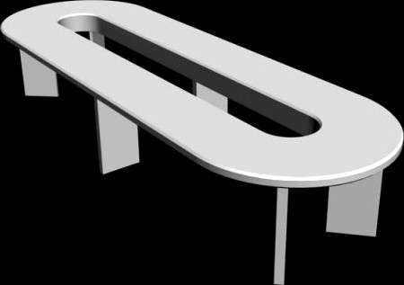 Conference table 3D Model